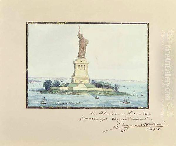 Statue of Liberty, Beldoe Island, New York City - view 1
