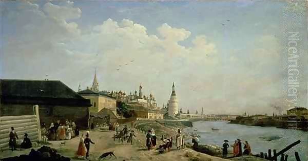 View of the Kremlin from the Kamenniy Bridge, Moscow - view 1