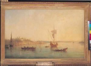 The Mouth of the Bosphorus at Constantinople by Francois Pierre Bernard Barry
