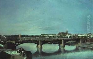 A View of Seville by Manuel Barron y Carrillo