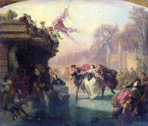 The Skaters by Henri Baron