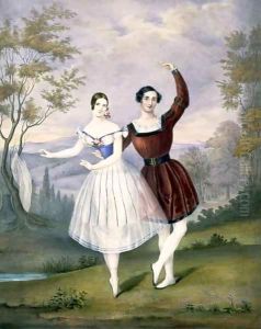 Fanny Cerrito (1817-1909) and Sigr. Guerra, in the favourite ballet of `Le Lac des Fees' by Philip Barnard