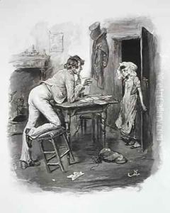 Dick Swiveller and the Marchioness by Frederick Barnard