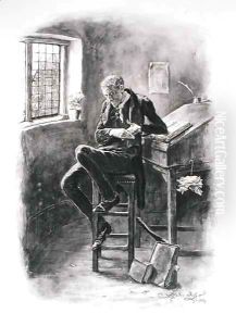 Uriah Heep, from 'Charles Dickens A Gossip about his Life' by Frederick Barnard