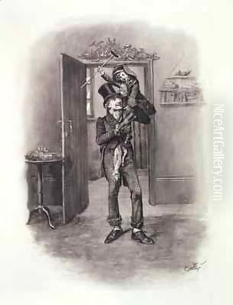 Bob Cratchit and Tiny Tim, from 'Charles Dickens A Gossip about his Life' - view 1