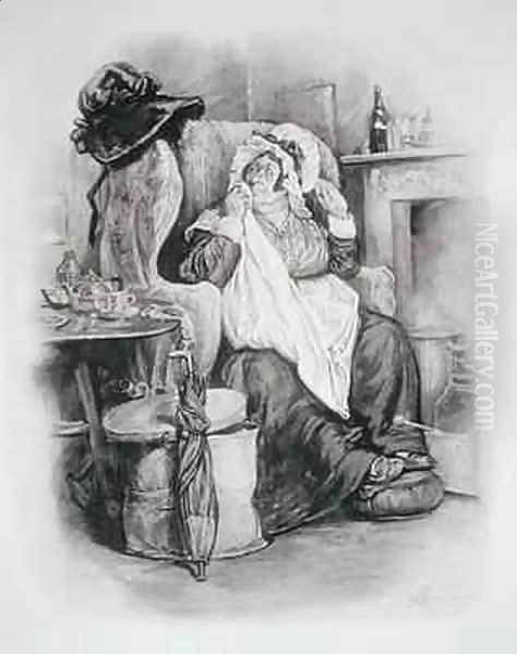 Mrs Gamp, from 'Charles Dickens A Gossip about his Life' - view 1