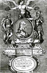 Frontispiece of 'Plutarch's Lives' by Plutarch (c.46-c.119)