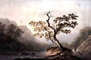 Landscape with River and Mountains by Benjamin Barker