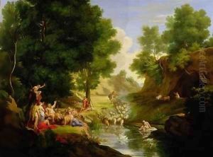 An Arcadian Landscape with Deities