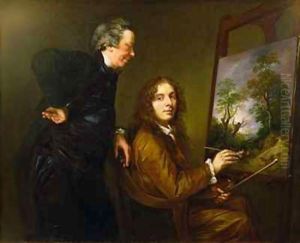 Self Portrait with his Preceptor Charles Spackman