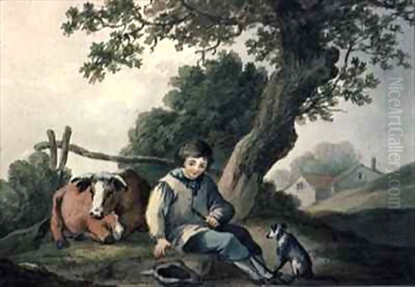 Landscape with Cow and Boy - view 1