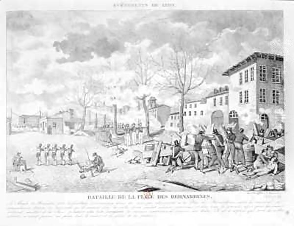 Revolt of the silk workers of Lyon - view 1