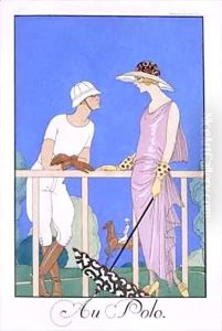 At Polo by Georges Barbier