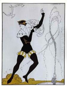 Le Pavillion d'Armider from the series 'Designs on the dances of Vaslav Nijinsky' by Georges Barbier