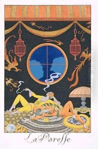 La Paresse by Georges Barbier