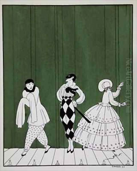 Carnaval, from the series 'Designs on the dances of Vaslav Nijinsky' - view 1
