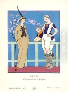 Rugby - Costume tailleur de Redfern by Georges Barbier