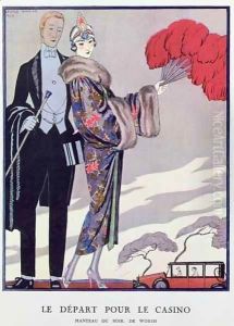 Leaving for the Casino by Georges Barbier