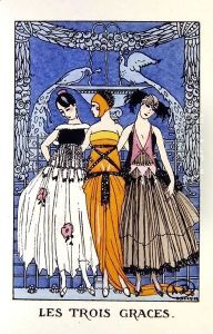 Les Trois Graces by Georges Barbier