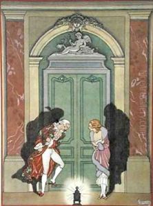 A Couple in Candlelight by Georges Barbier