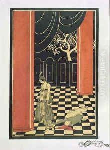 Tamara Karsavina (1885-1978) in Fokine's 'Thamar' in 1912 by Georges Barbier