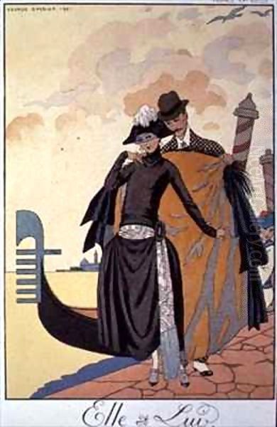 Her and Him, Fashion Illustration - view 1