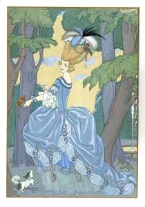Walk in the Forest by Georges Barbier