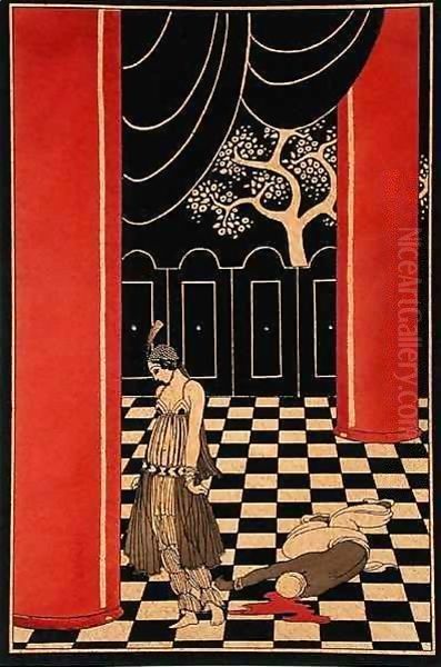 Tamara Karsavina (1885-1978) in the title role of 'Thamar' - view 1
