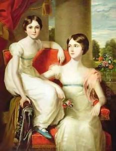 Portrait of Lady Caroline Augusta (d.1898) and Lady Henrietta (d.1860) Pelham-Clinton Portrait of Lady Caroline Augusta (d.1898) and Lady Henrietta (d.1860) Pelham-Clinton