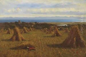 Cornstooks, Berwick Beyond by Joseph Moseley Barber