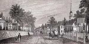Main street in Worcester by John Warner Barber