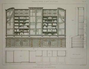 Design for a stationer's cabinet by F. Barabas