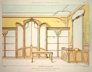 Interior design for a fashion shop by F. Barabas