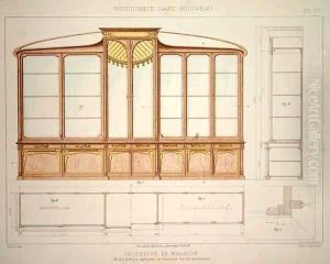 Design for a shop display cabinet 2 by F. Barabas