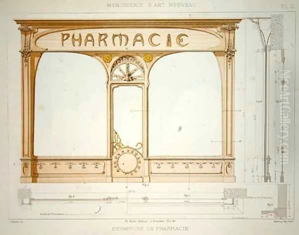 Design for a pharmacy shop front - view 1