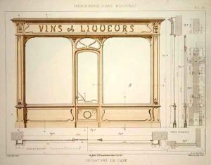 Design for a wine merchant's shop front