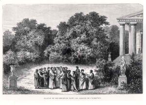 Plato (c.427-c.348 BC) and his Disciples in the Garden of the Academy by Alexandre de Bar