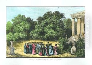 Plato (c.427-c.348 BC) and his Disciples in the Garden of the Academy 2 by Alexandre de Bar