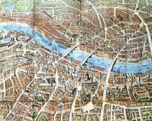 Banks' Balloon view of London