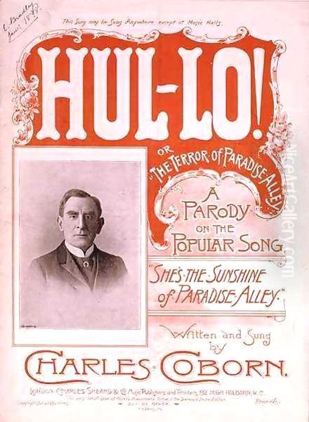 Front cover of the music score for 'Hul lo', or 'The Terror of Paradise Alley' - view 1