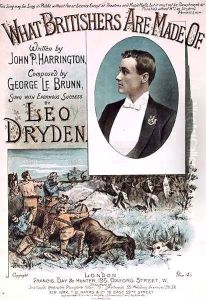 Front cover of the music cover for 'What Britishers Are Made Of' by H. G. Banks