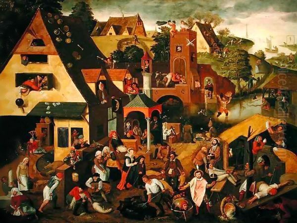 The Flemish Proverbs - view 1