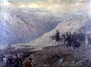 The Passage of the Andes by Augusto Ballerini