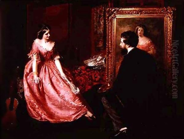 The artist and his model - view 1