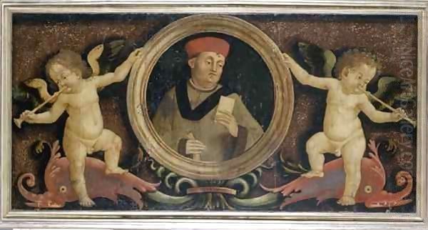 Male portrait with putti - view 1