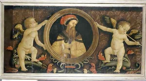 Male portrait with putti 2 - view 1