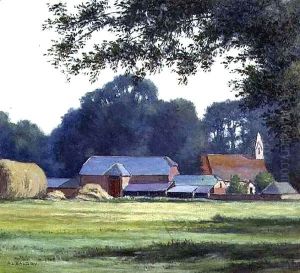 Farm at West Parley, Dorset by Alfred Lys Baldry