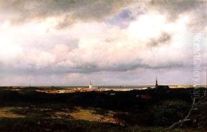 A Coastal View near the Hague by Julius Jacobus Van De Sande Bakhuyzen