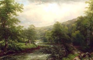 Fishing on the Dee by Thomas Baker