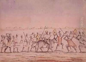 The Start from M'rool for the Lake by Sir Samuel Baker